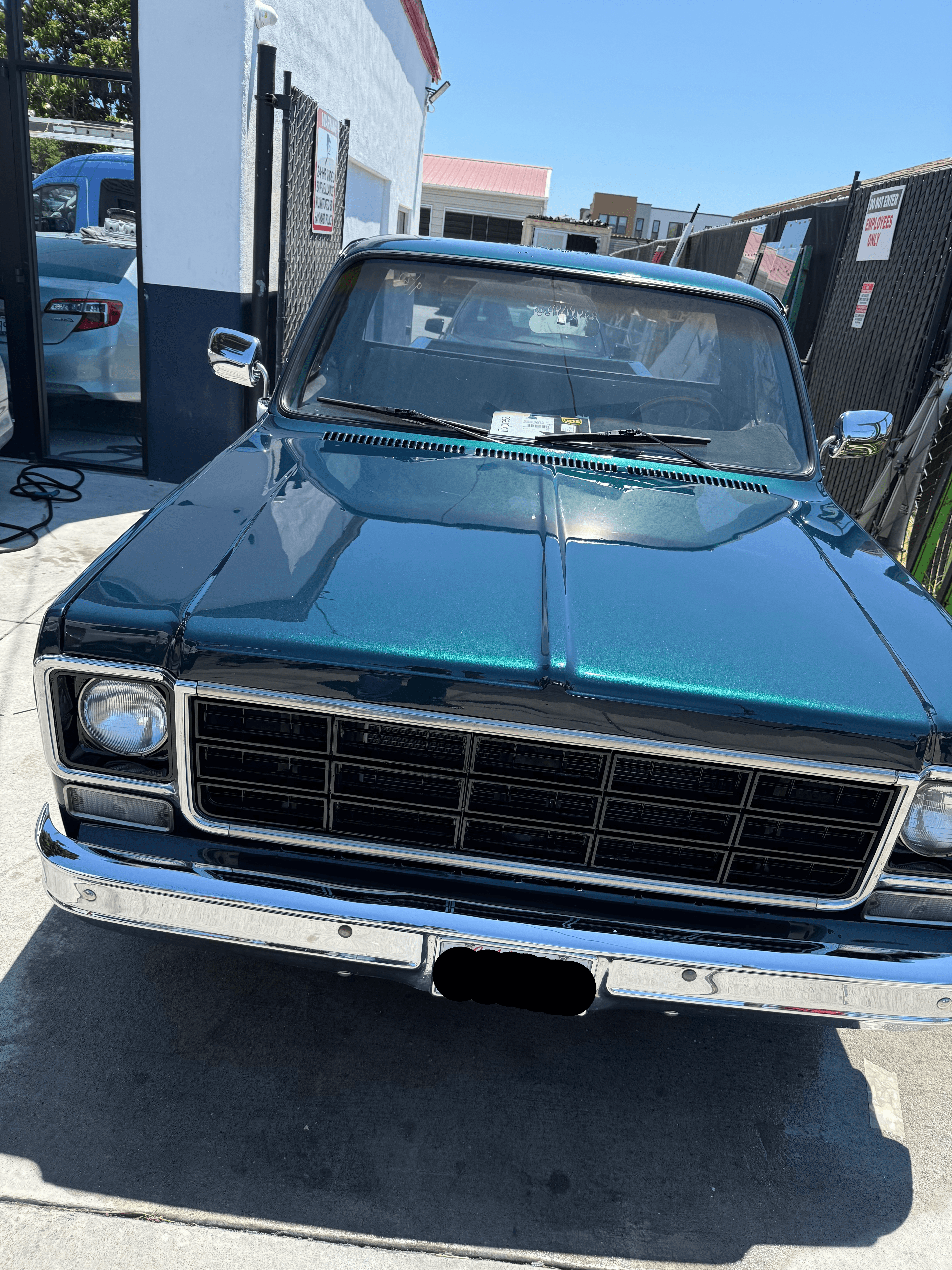 Classic truck freshly painted at 1st Place Auto Collision